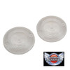 Custom Dynamics PAIR of Clear Turn Signal Clear Lenses - Flat Style NEW!  # HDFLATCLEARx2
