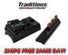 Traditions Williams Aluminum Fiber Optic Sight Set for Straight Barrels # A1582