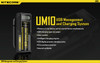 Nitecore UM10 Micro USB LCD Intelligent Li-ion Battery Charger NEW!