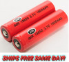 IMR 18650 3.7V, 1600 mAh Rechargeable Batteries FLAT TOP, 2 PACK NEW!