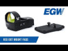 EGW Trijicon RMR, SRO, Holosun 507c Sight Mount for HK VP9, VP9SK ETC # 49507