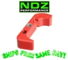 NDZ Glock Gen 4-5 Magazine Release 9MM .40 cal USMC red Cerakote GMR-G4-EXT-URED