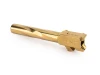 Zaffiri Flush and Crown Barrel for Glock 17 Gen 5 Gold PVD BA-G17G5-FC-GLD