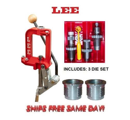Lee Breech Lock Press 90588 w/ 3 Bushings & 3 Die Set for 300 Ultra Mag 90698