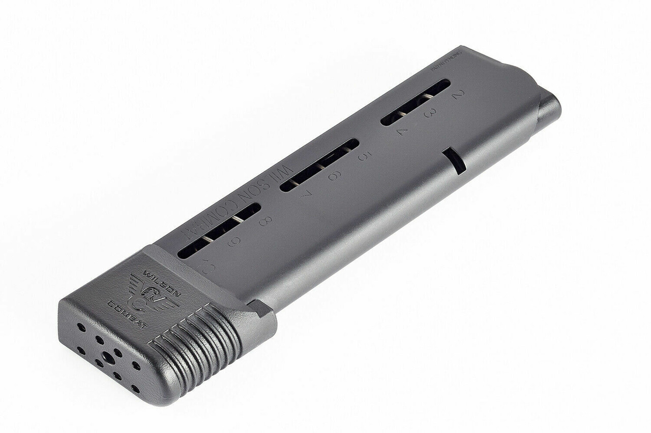Wilson Combat FOUR 1911 .45 ACP 10 Round ETM Railed Magazines NEW! # 500-45FS10B