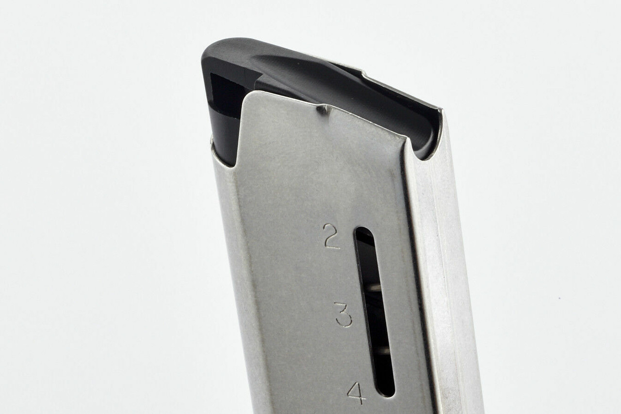 Wilson Combat  FOUR 1911 Mags, .45 ACP, Compact, 7 Rnd, Standard Base Pad # 47OX