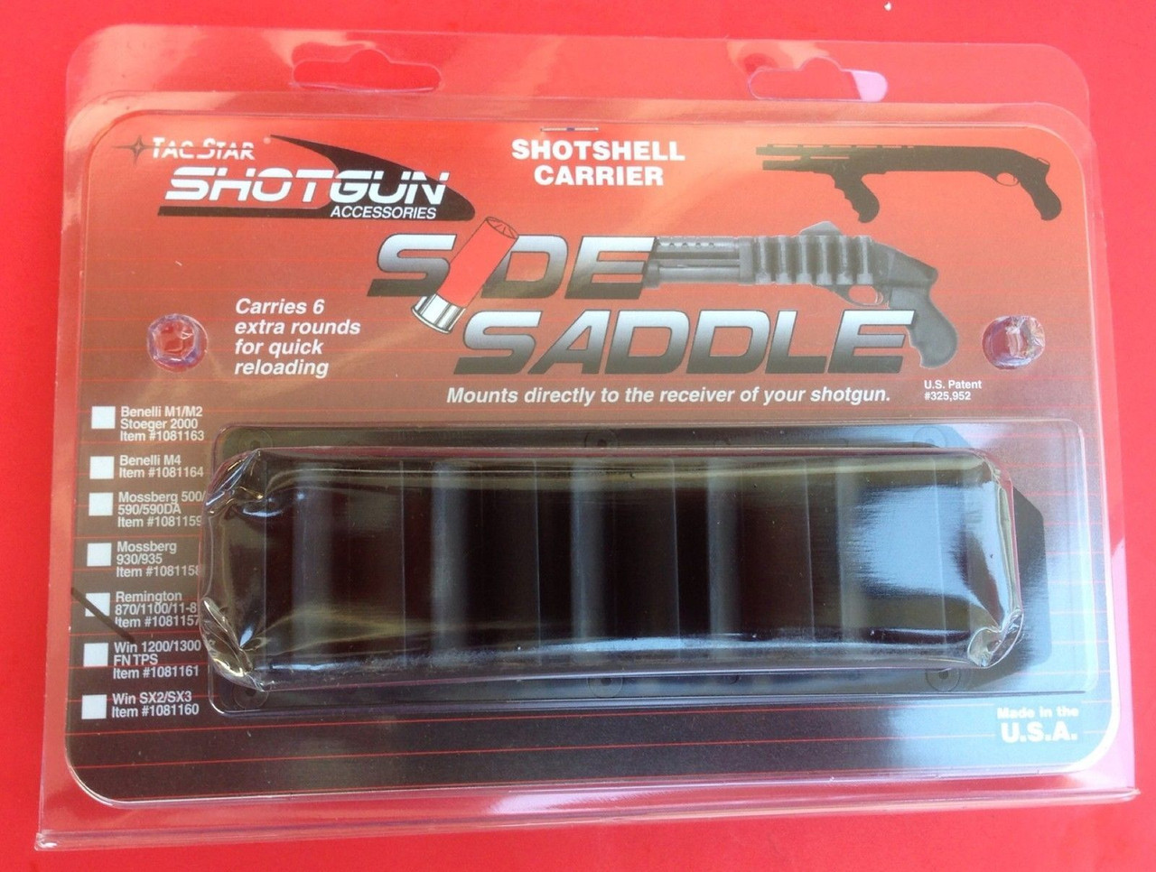 TacStar 12 Gauge Rem 870, 1100, 11-87 6 SHOT SideSaddle NEW! # 1081157