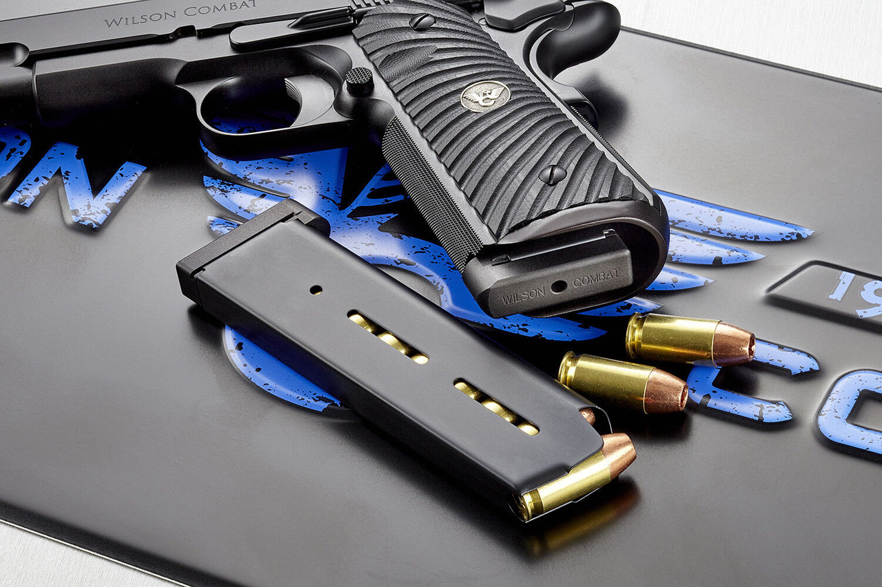 Wilson Combat 1911 Magazine, 8 Round .45 ACP Full Size, Aluminum Base Pad  47DAB
