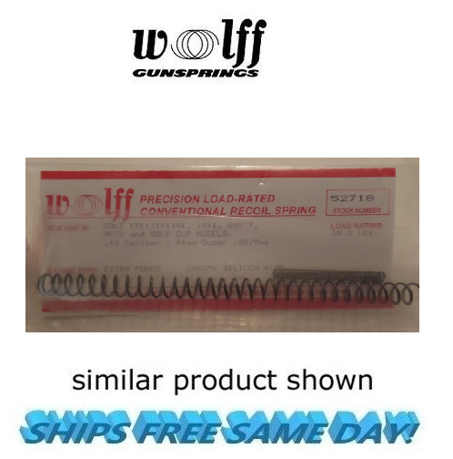 Wolff 1911 Recoil Spring 18.5lb Chrome Silicon, NEW!! # 52718