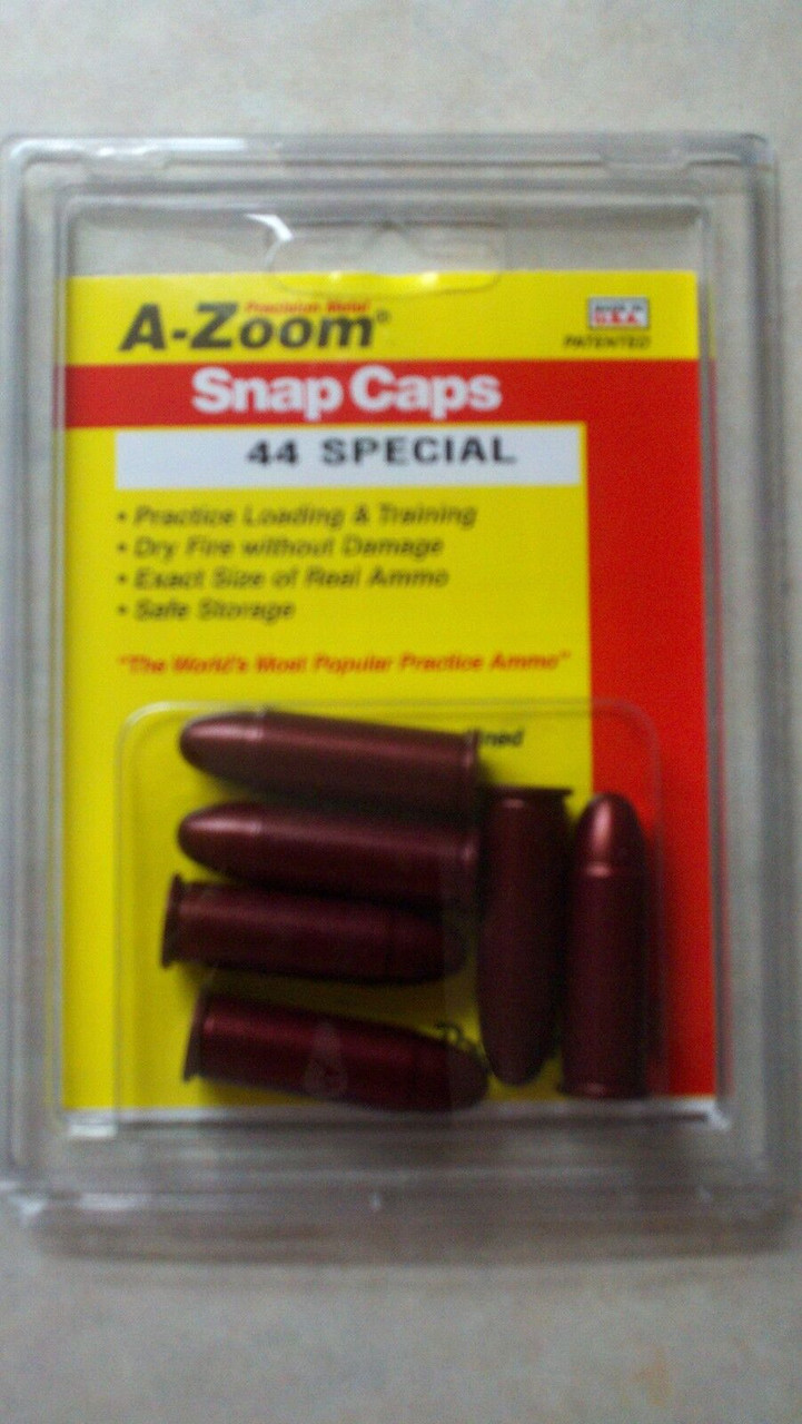 A-ZOOM Action Proving Dummy Round Snap Cap 44 Special, 6 PACK NEW! # 16121