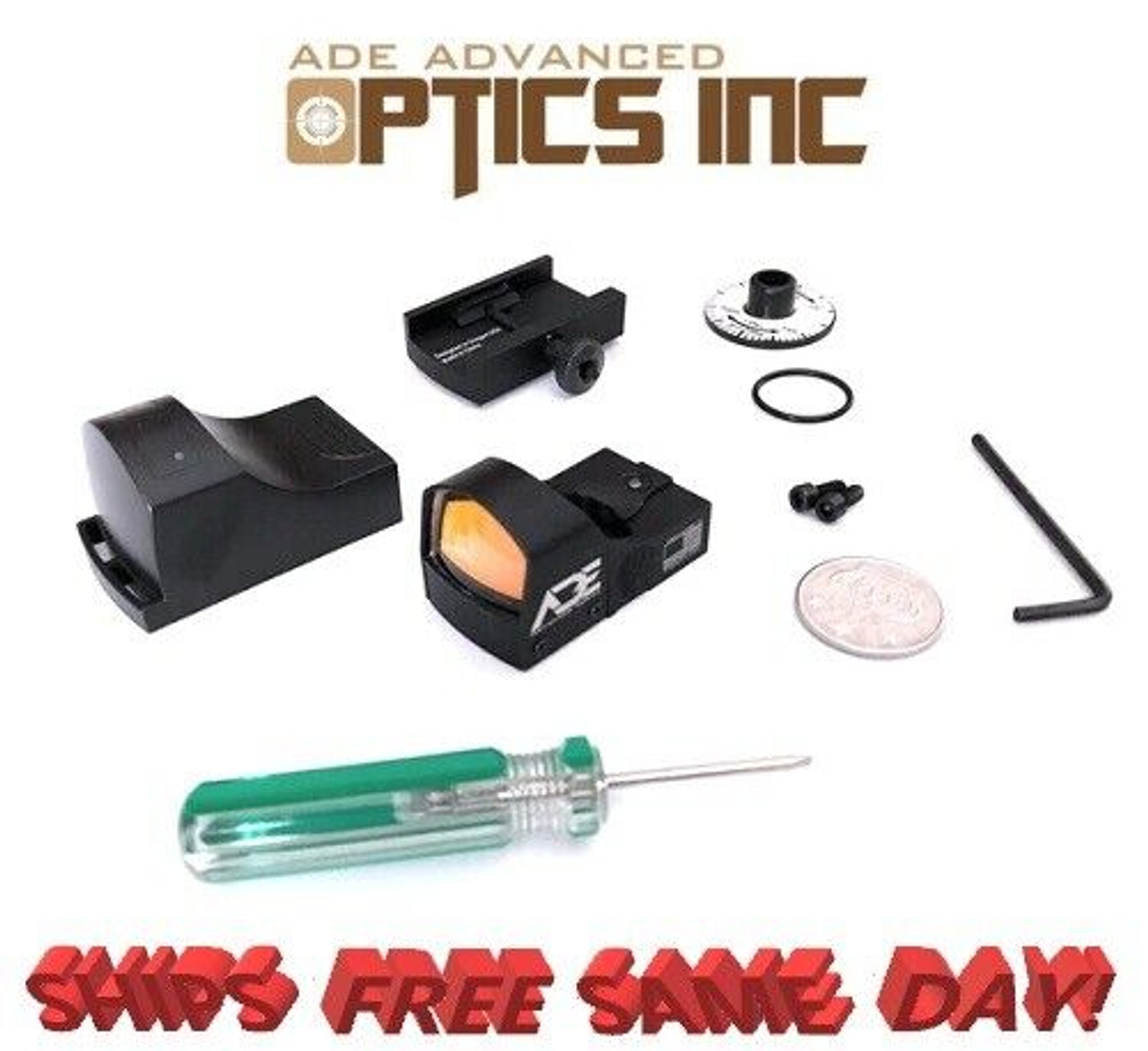 Ade Optics WATERPROOF Compact MINI Crusader Red Dot Reflex Sight Pistol #RD3-009D
