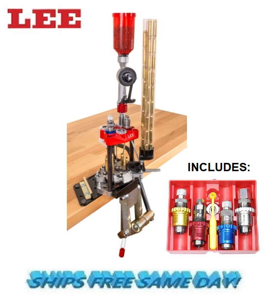 Lee Six Pack Pro 6000 Progressive Press for 7.5x55 Swiss with 4 DIES, New!
