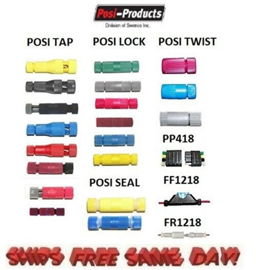 Posi Products 1 EACH Posi Tap, Lock, Seal, Twist, Plug and Fuse Holders 22 PACK!