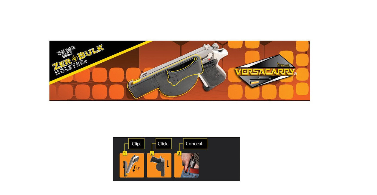 Versacarry Holster for 45 ACP, Small Clip 3.5" Barrel  # 45SM New!