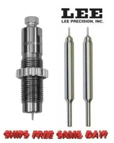 Lee Depriming & Decapping Die w/ 2 Heavy Duty Guided Pins for 30 Cal 90292+91580
