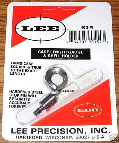 Lee Case Length Gage and Shellholder for 40 S&W   # 90154   New!