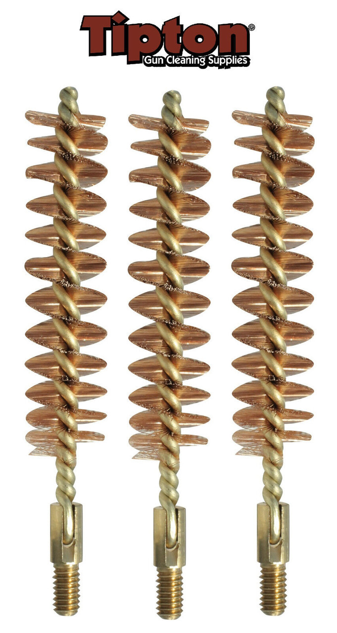 Tipton * Best Bronze .45 cal Bore Brush 8x57 Thread Package of 3 # 211233 * New!