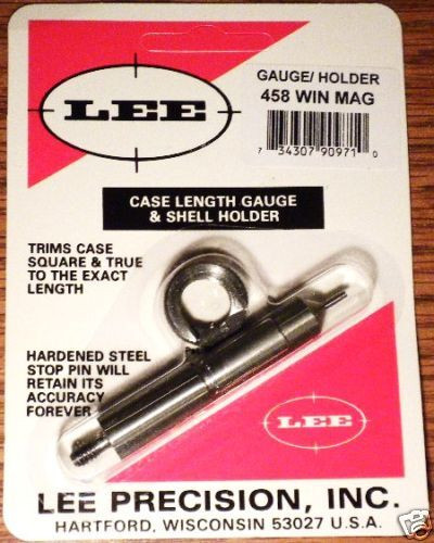 Lee Precision  Case Length Gage and Shellholder for 458 Win Mag # 90971   New!