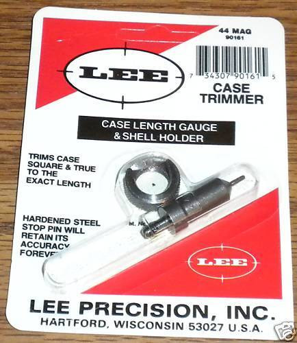 Lee Precision Case Length Gage and Shellholder for 44 Rem Mag # 90161 New!