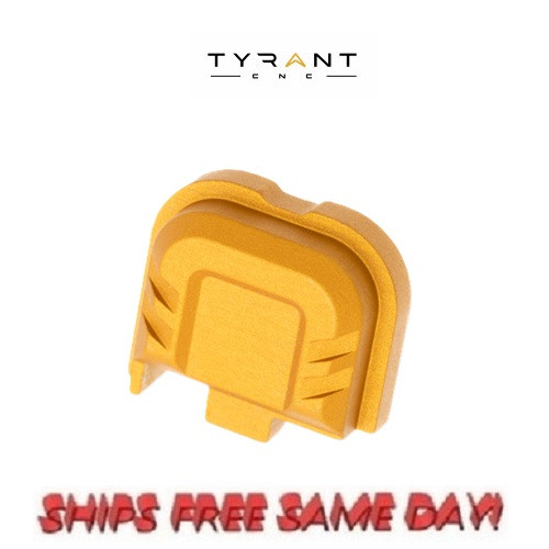 Tyrant CNC Glock 43X/48 Slide Cover Plate, GOLD NEW! # TD-G43X-48SP-GOLD