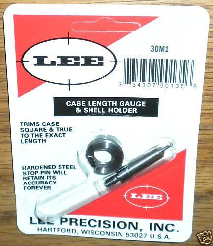 Lee Precision Case Length Gage and Shellholder 30 Carbine   # 90135   New!