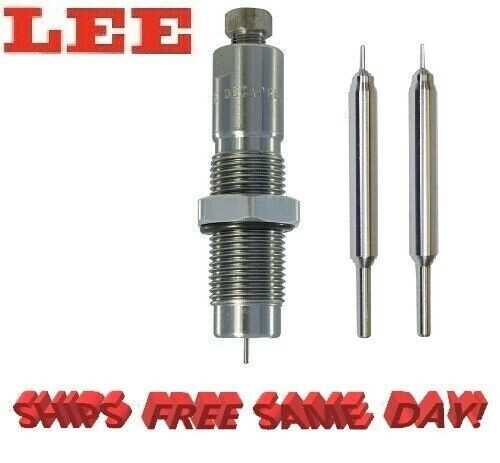 Lee Depriming & Decapping Die 90292 w/ 2 Heavy Duty Guided Pins for 40 Cal 91583