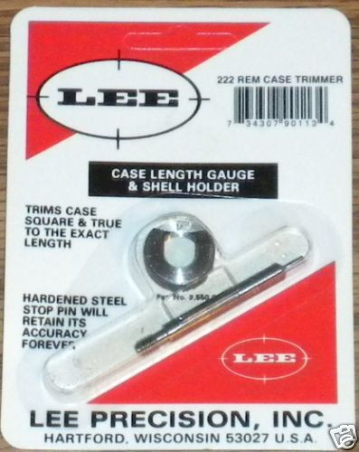 Lee Precision Case Length Gage and Shellholder for 222 Remington  # 90113  New!