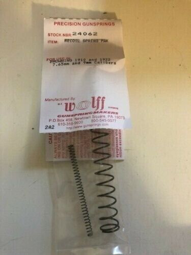 Wolff Browning 1910/1922,9mm Recoil & Striker Spring Factory Standard # 24062