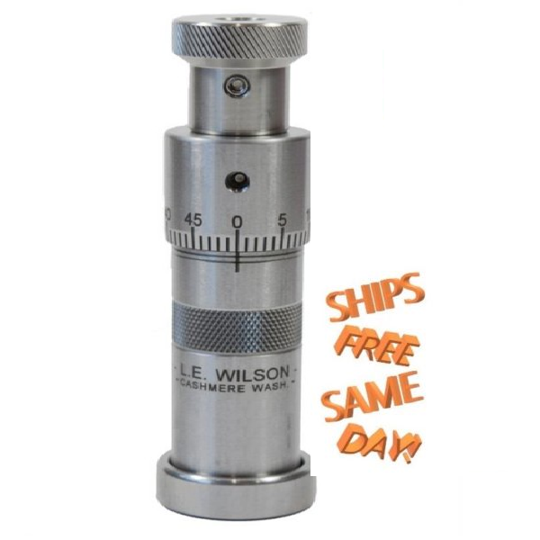 Le Wilson Stainless Micrometer Top Inline Seater Die for 26 Rem # S26-REM