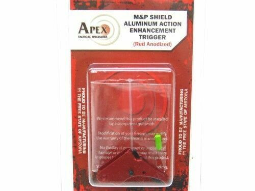 Apex Tactical Action Enhancemnt Aluminum Red Trigger for M&P Shield S&W 9mm .40