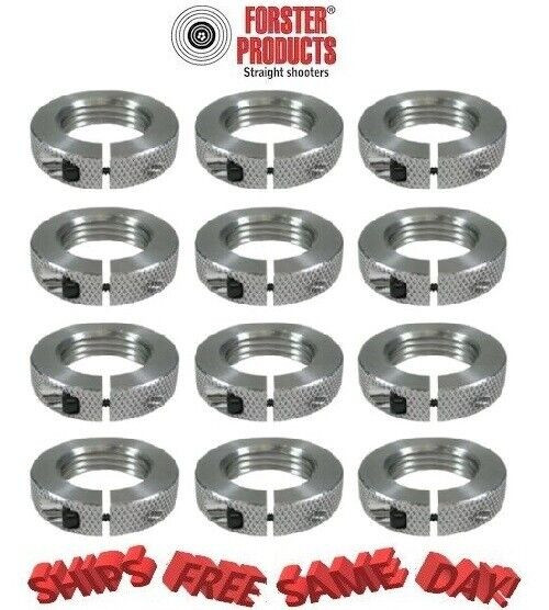 Forster Cross Bolt Die Locking Ring 7/8"-14 Thread, 12 Pack NEW # Die-G-10-Dozen