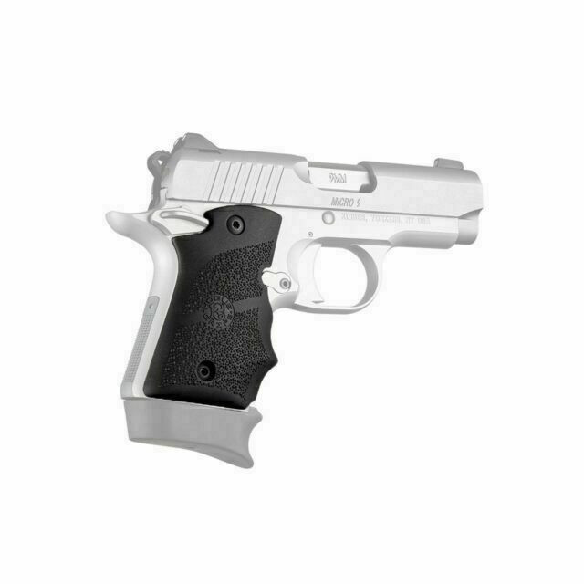 Hogue Kimber Micro 9 Ambi Safety Rubber Grip with Finger Grooves Black # 39080