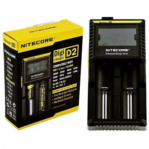 Nitecore Digi D2 Universal Smart Charger IMR, LiIoN, Ni-MH 18350 18650 Etc NEW!