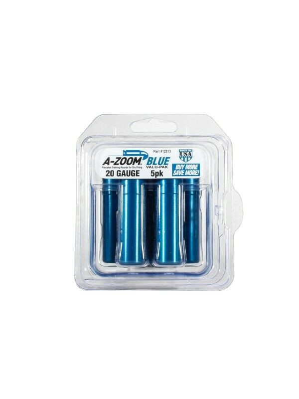 A-ZOOM 20 Gauge Snap Cap 5 PK, Blue NEW! # 12313