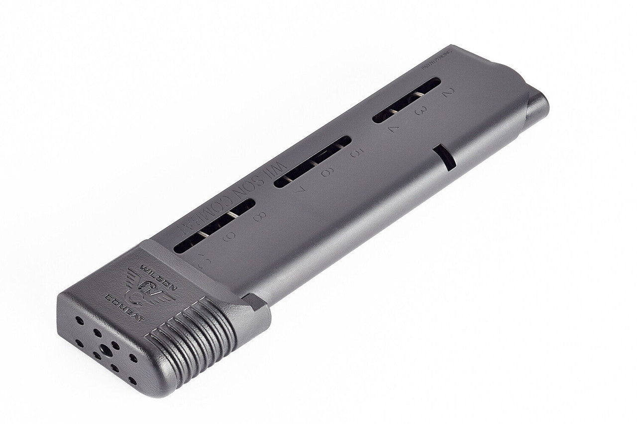 Wilson Combat TWO 1911 .45 ACP 10 Round ETM Railed Magazines NEW! # 500-45FS10B