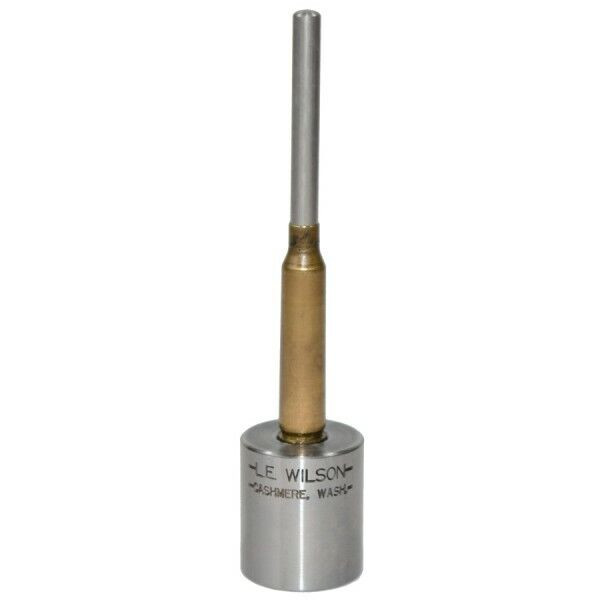 L.E. Wilson Decapping Punch for use w/ Decapping Base 17 Cal, 20 Cal Ground Pin