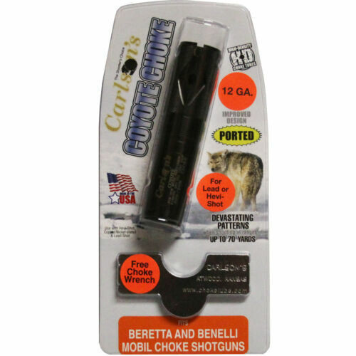 Carlson's Coyote Extended Ported Choke Tube 12 Ga Full, Benelli, Beretta # 30042