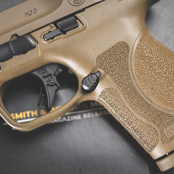 Tyrant CNC Extended Mag Release for S&W M&P Full Size/Compact # TD-MPE-FSC-BLK