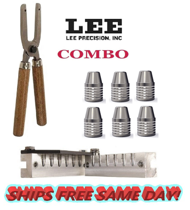 Lee COMBO 6-Cav Mold 40 S&W (401 Diameter) 175 Grain + Handles! # 90433+90005