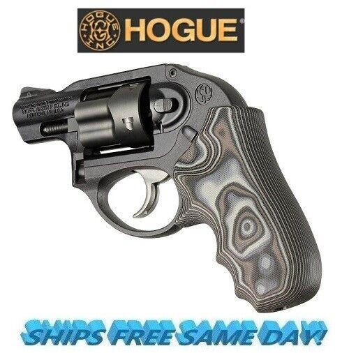 Hogue Ruger LCR, Black/Grey Smooth G-Mascus G10 Grip NEW!! # 78167