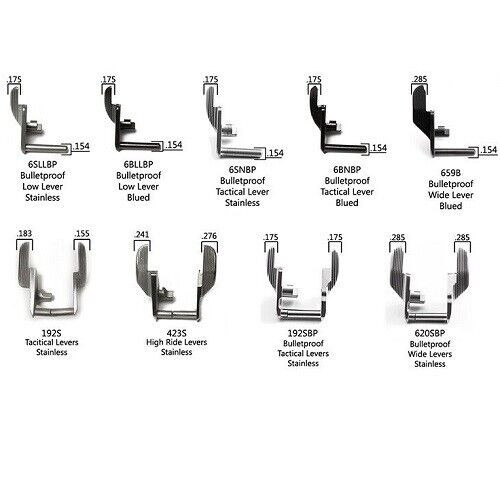 Wilson Combat 1911 Thumb Safety, Tactical Lever, Bullet Proof, Blue # 6BNBP