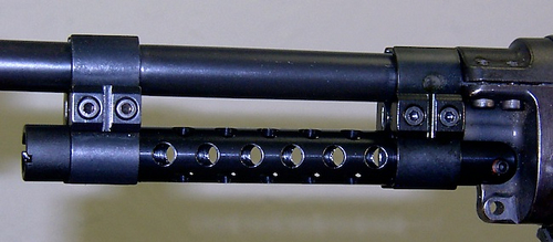 Accu-Strut Blued Steel Xdrill 6" w/ 2 Clamps Fits Ruger Mini-14 30 # XDRILL-B