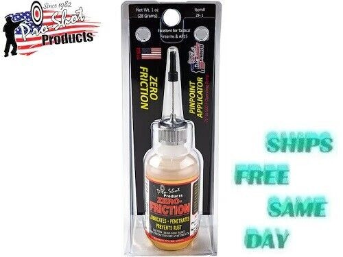 Pro-Shot Zero Friction Premium Synthetic Gun Oil Lubricant 1 oz Bottle # ZF-1