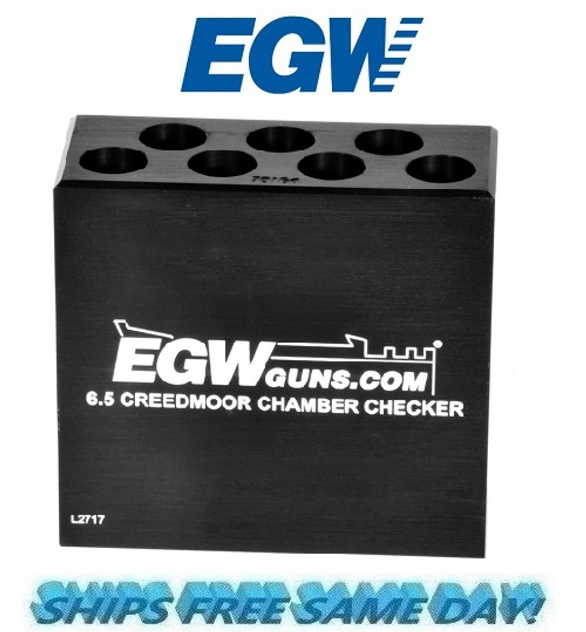 EGW Case Gauge Ammo Checker for 6.5 Creedmoor, 7 Hole NEW! # 70164