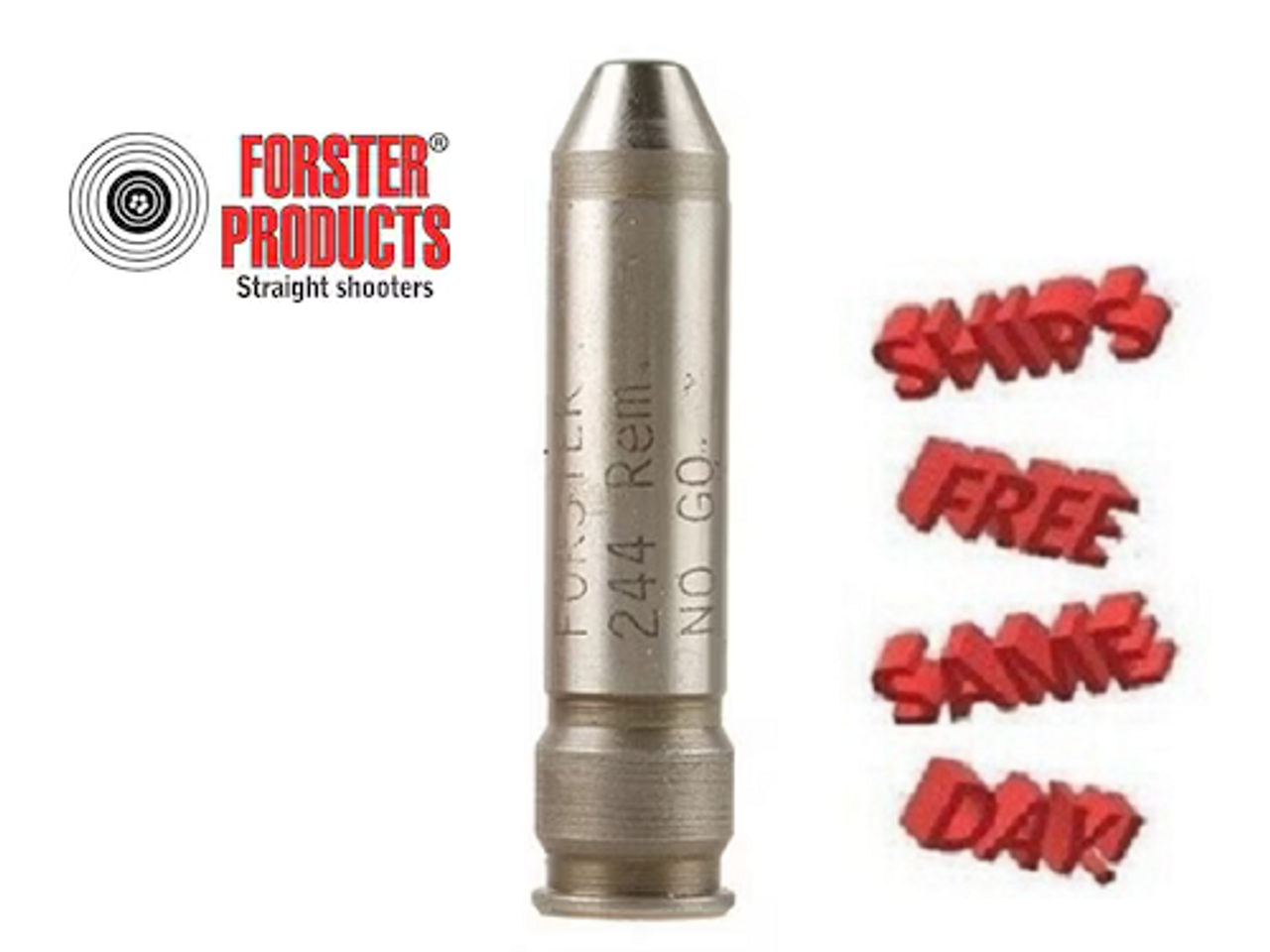 Forster Headspace No-Go Gauge for 6mm Remington, 244 Remington NEW! # HG0244N