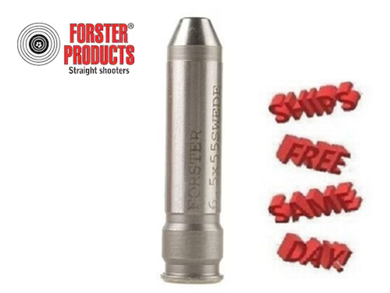 Forster Headspace No-Go Gauge for 6.5x55mm Swedish Mauser NEW! # HG6555N