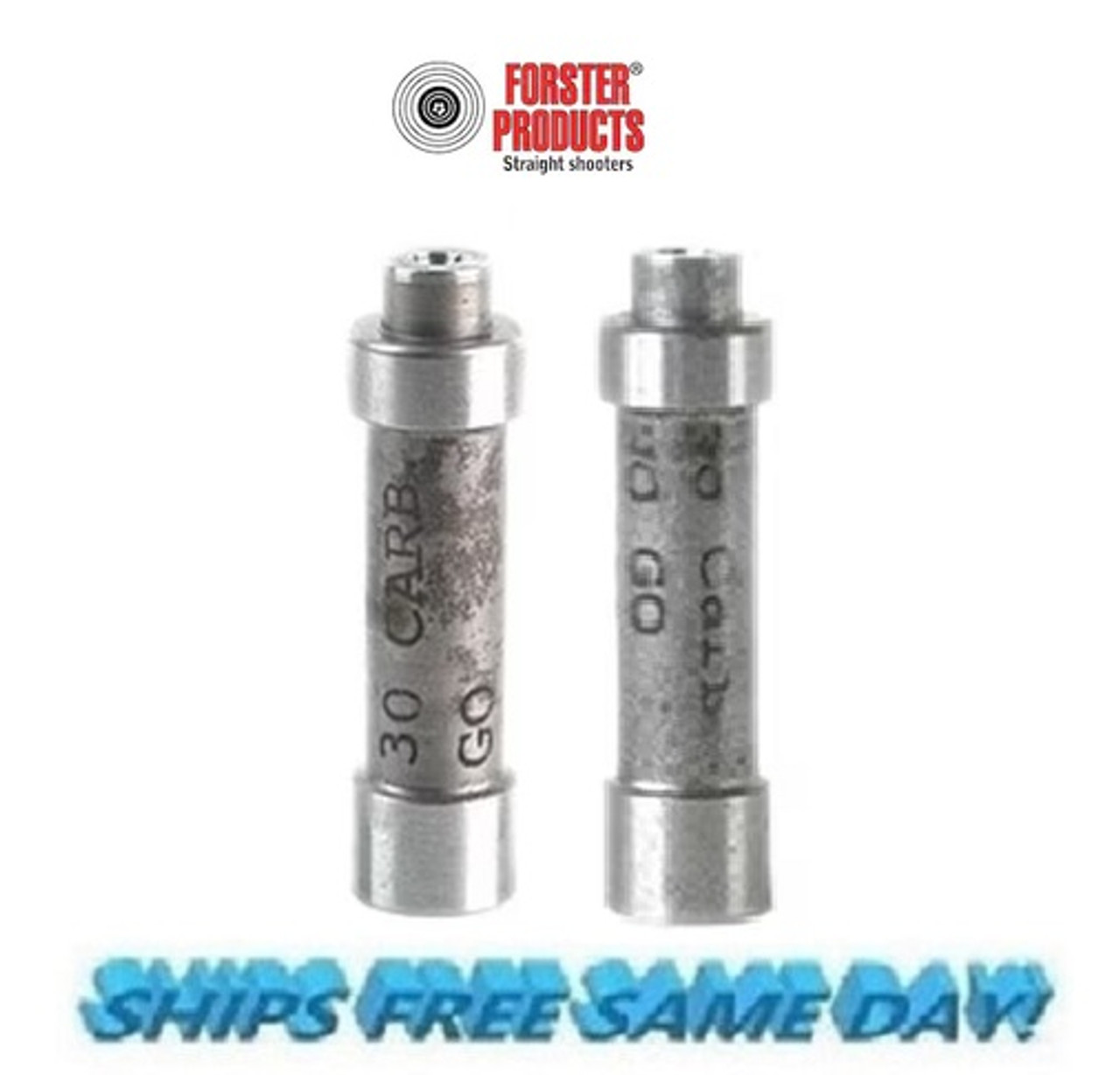 Forster Go and No-Go Headspace Gauges for 30 Carbine NEW! HG0030G+HG0030N