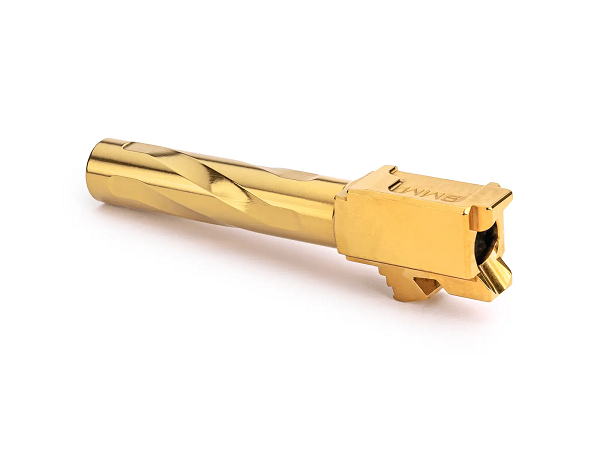 Zaffiri G19 Barrel, 9mm, Flush and Crown, TiN (Gold) NEW! # ZP.19BG