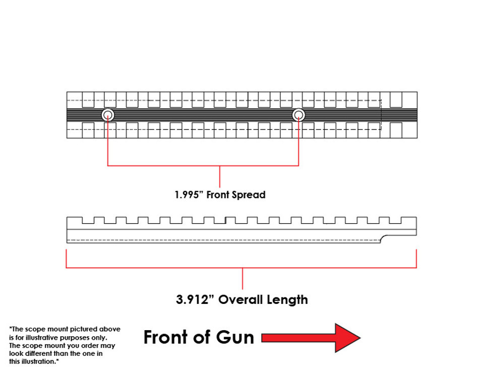 EGW Marlin 39 Picatinny Rail, 0 MOA NEW! # 47310