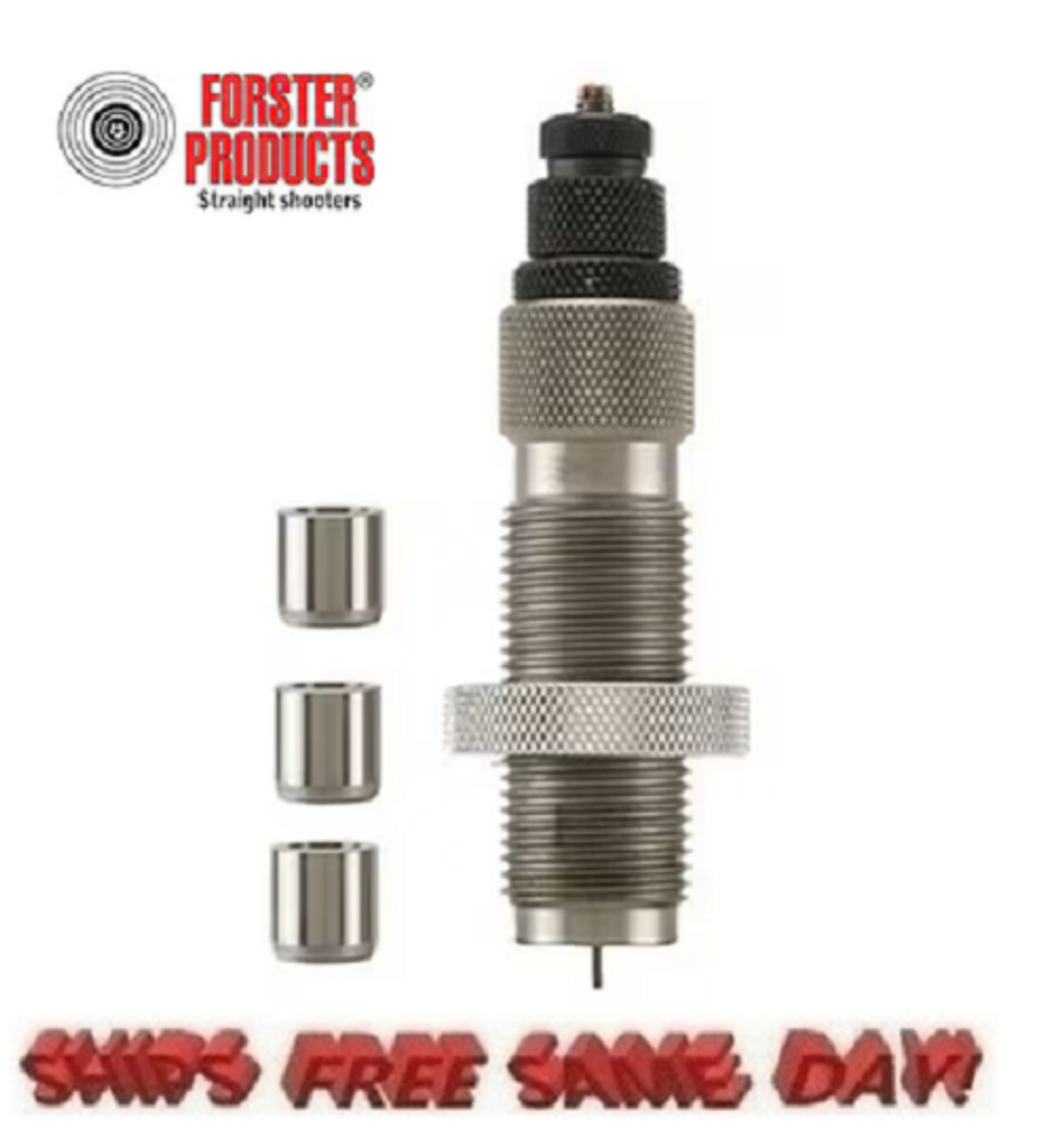 Forster Bushing Bump Neck Sizing Die with 3 Bushings for 6mm BR NEW! # BBK2301